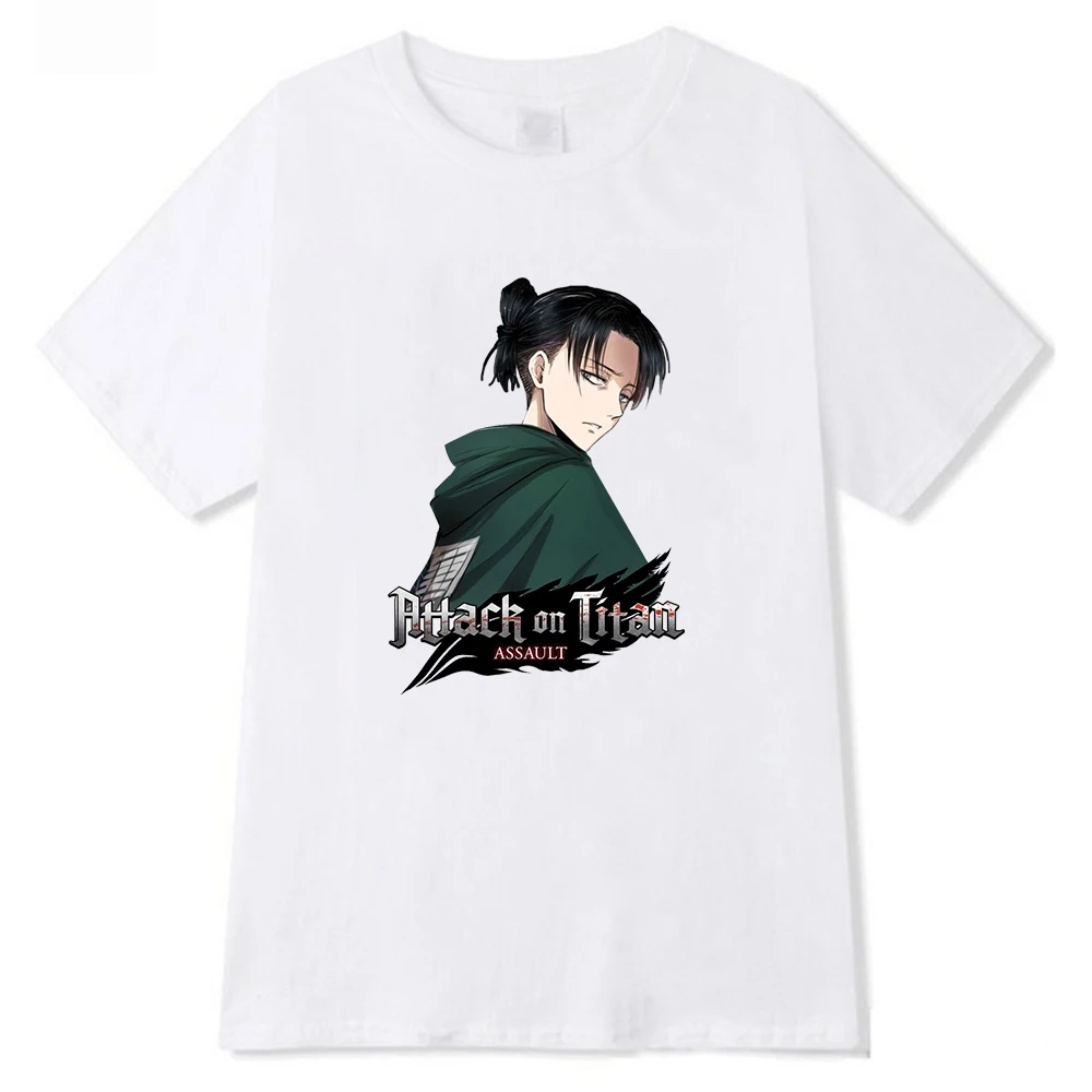 

New Fashion Attack on Titan Kawaii T-shirt Men Short Sleeve Cotton T Shirt Tees Tops Harajuku Streetwear