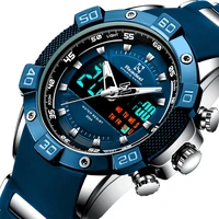 readeel sport men quartz digital watch creative diving watches men waterproof alarm watch dual display clock relogio masculino
