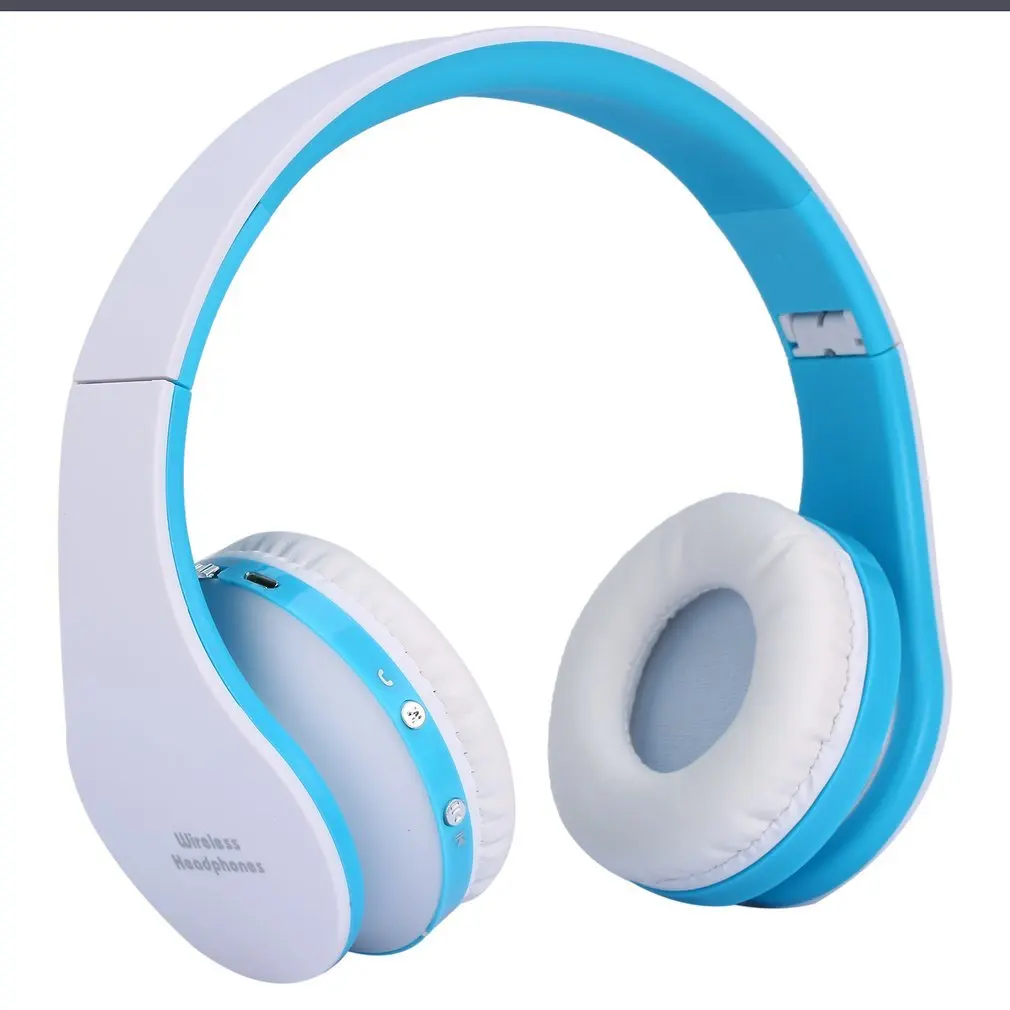 Складные беспроводные наушники стерео Bluetooth гарнитура комбо с микрофоном