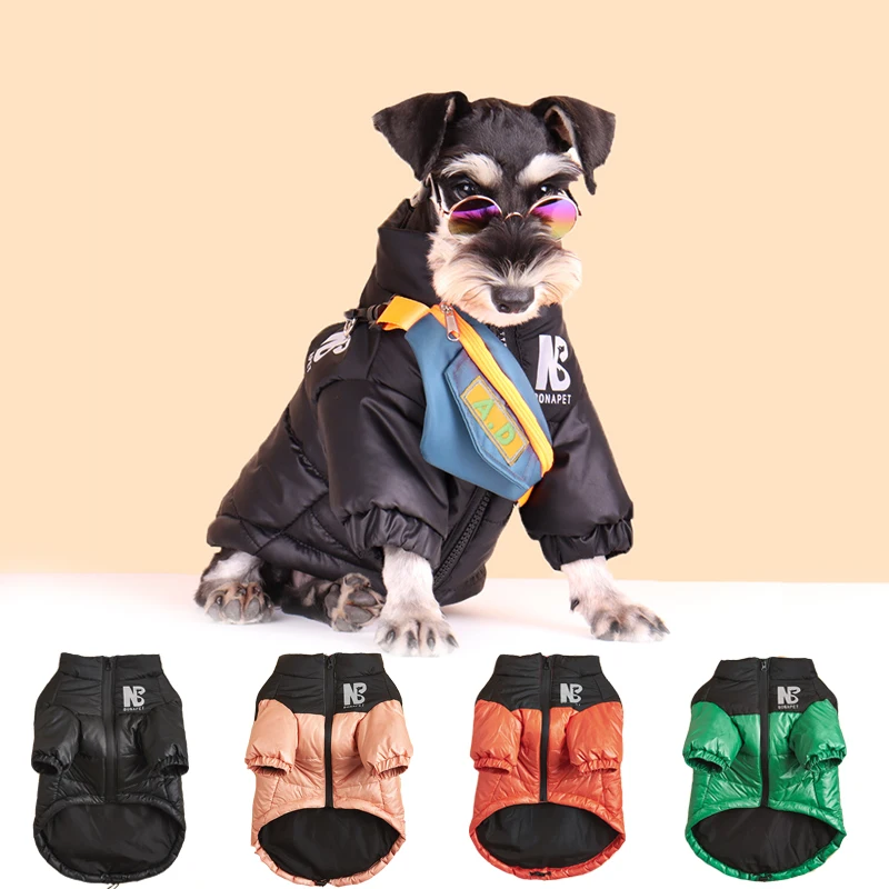 

Windproof Dog Coat Winter Warm Pet Clothes for Small Medium Large Dogs Reflective Cotton Pets Dog Outfit for Puppy Dropshipping