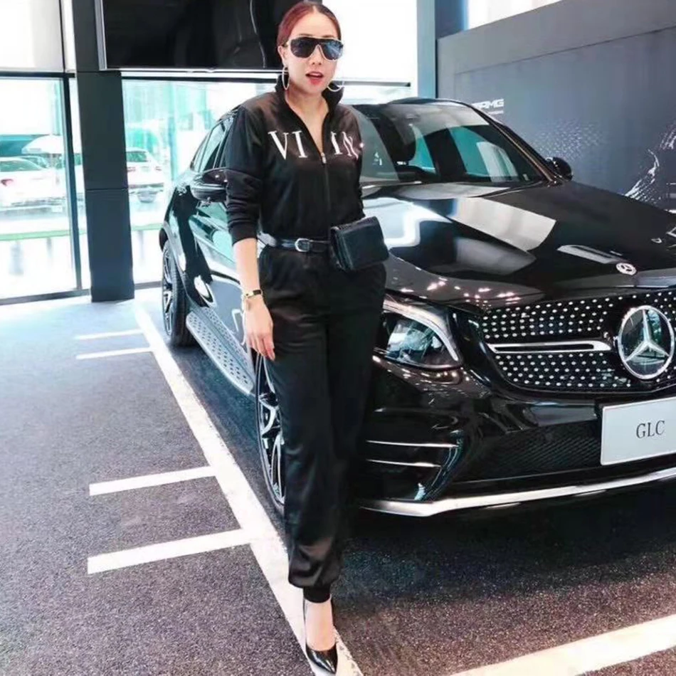 2021 Новый Рождество Женские Повседневный Спортивный костюм с длинным рукавом