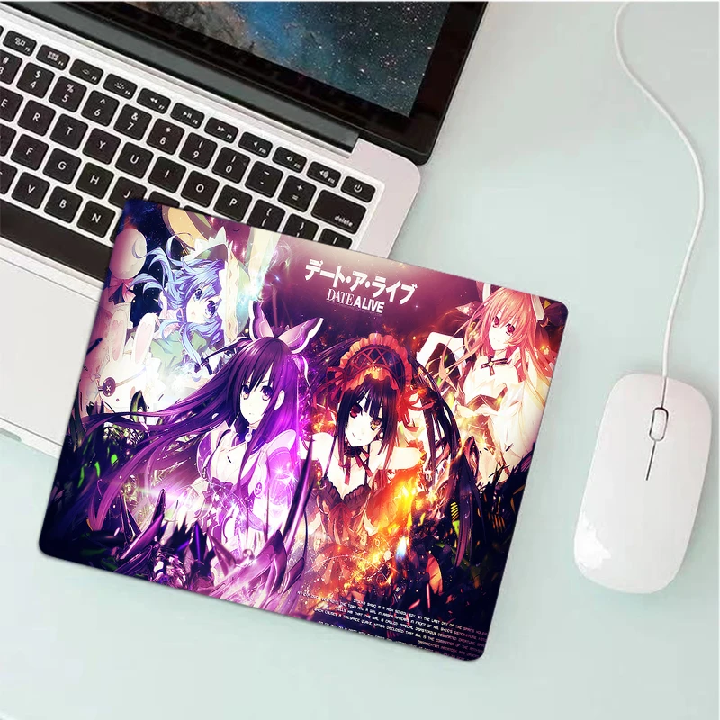

DATE A LIVE Small Gaming Mouse Pad Waterproof Work and office Mousepad Gamer Computer Desk Mat Pad Gamer Mouse Mat for PC