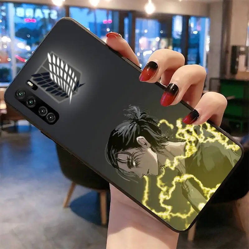

Attack on Titan Eren Jaeger Phone Case For Huawei Nova 6se 7 7pro 7se honor 7A 8A 7C 9C Play