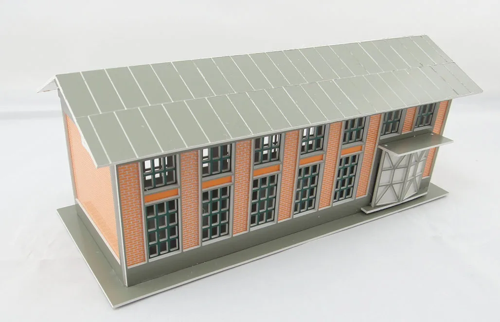 1: 87 цех железнодорожной мастерской Workshop_CH81641 архитектурная модель Железнодорожный песок стол сцена совпадение ABS сборка