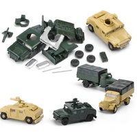 8set assembly us army 172 plastic model building kits toys car hummer camion resin model gift for children