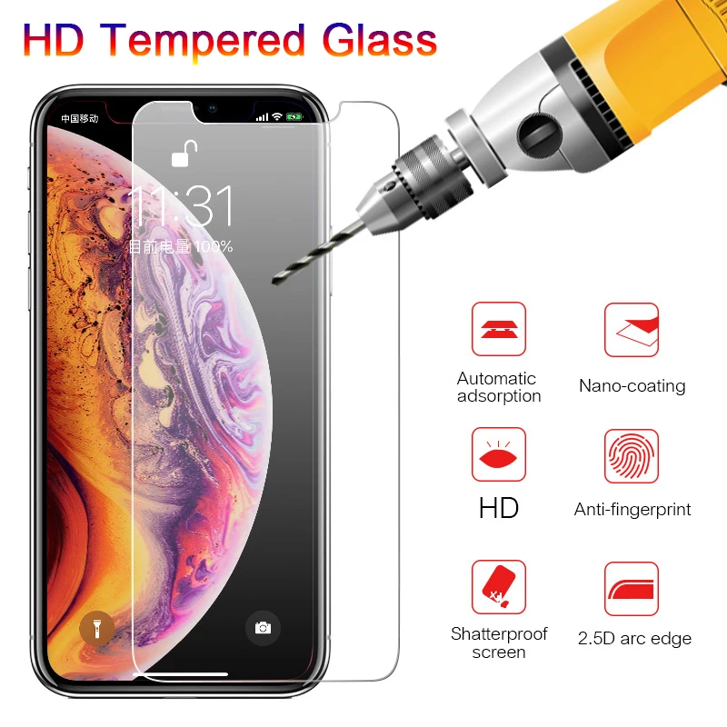 tempered glass for iphone 6 7 5 s se 6 6s 8 plus XS max XR Protective glass for iphone 7 8 x screen protector on iphone 7 6S 8