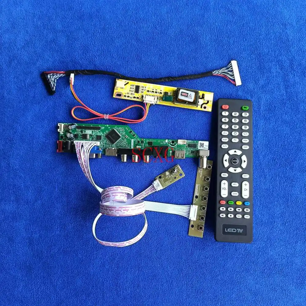 30 контактов LVDS 2 CCFL AV VGA USB HDMI совместимая плата сигнала аналогового 1680*1050 комплект