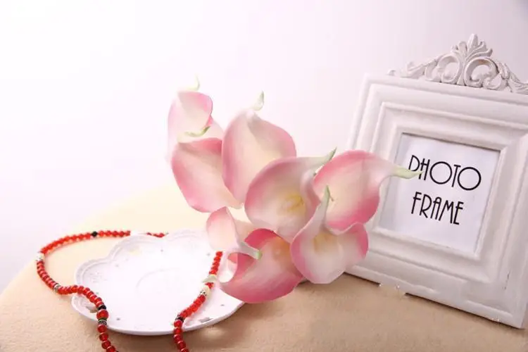 

Latex mini calla lily flower Decorative flower Picasso artificial real touch flowers For Wedding Party Decoration