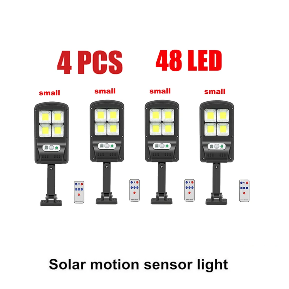 

tabular oblong Outdoor LED Solar Light Motion Sensor Waterproof Sunlight Garden Decoration Street Solar Powered Wall Lamp remote