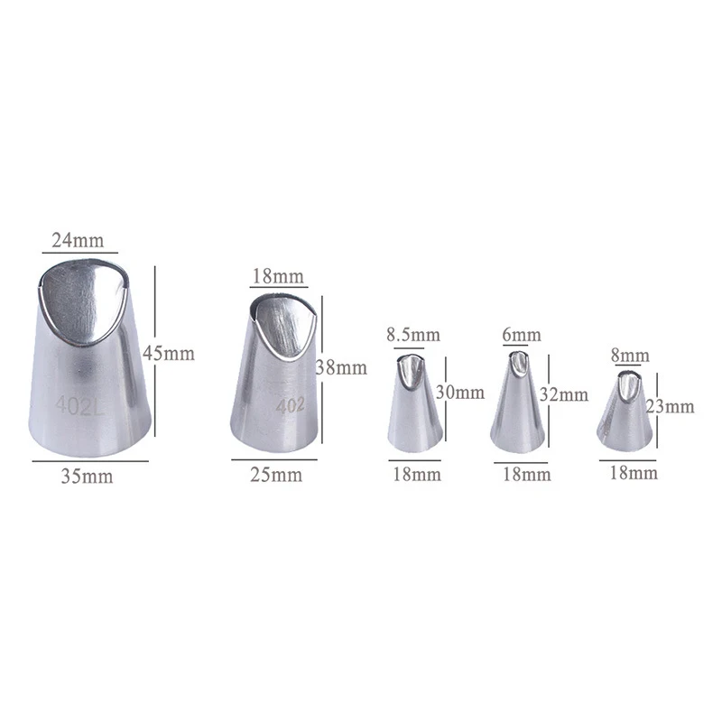 5 шт. хризантемы глазури трубопроводов сопла из нержавеющей стали инструмент для