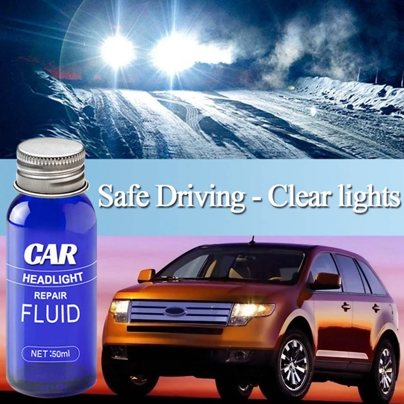 

10/30/50ml Car Light Headlight Repair Fluid Refurbished Headlamp Maintenance Clean Retreading Agent Spray Polish Repair Fluid