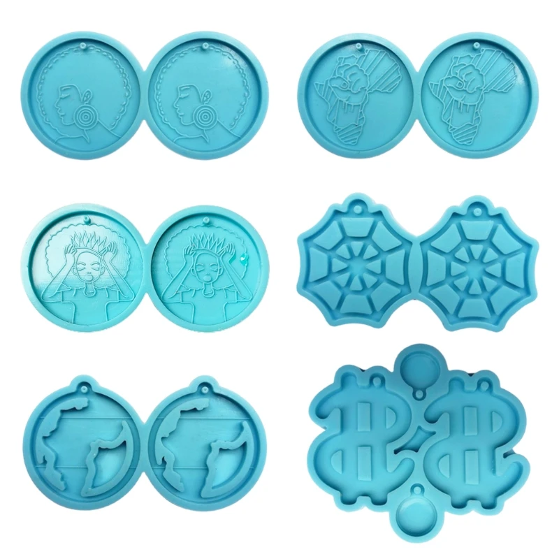 

Earrings Epoxy Resin Mold Ear Drop Dangle Silicone Mould DIY Crafts Jewelry Pendant Casting Tool