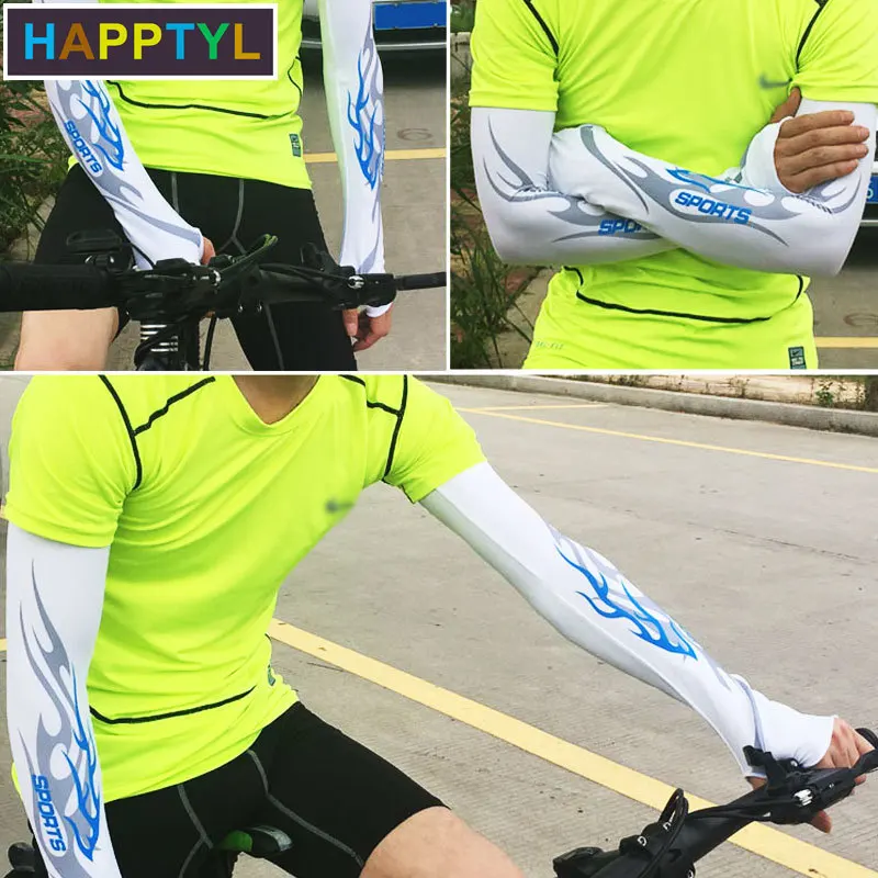 HAPPTYL 1 пара солнцезащитных рукавов с крутым льдом и длинными рукавами большим