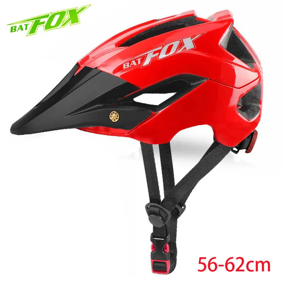 BATFOX велосипедный шлем Bicycke MTB велосипедные шлемы оранжевые мужские горные защитные шлемы для езды на велосипеде Fietshelm женские сверхлегкие спортивные шлемы для активного отдыха - Цвет: 5002-Red-Black