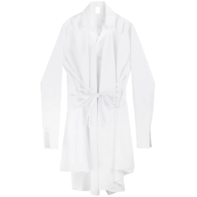 XITAO плиссированная необычная блузка Женская корейская мода плюс размер отложной