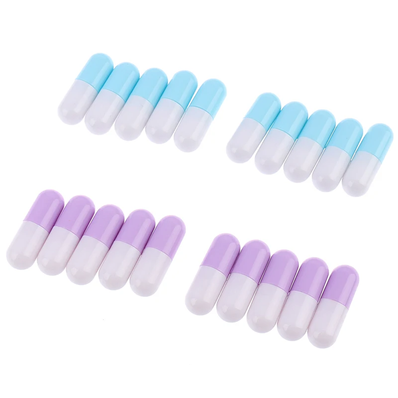 

10Pcs/Set Empty Cosmetic Containers Lipstick Jars Balm Tube Cap Container Travel Makeup Tools Empty Pill Empty Lip Gloss Tubes