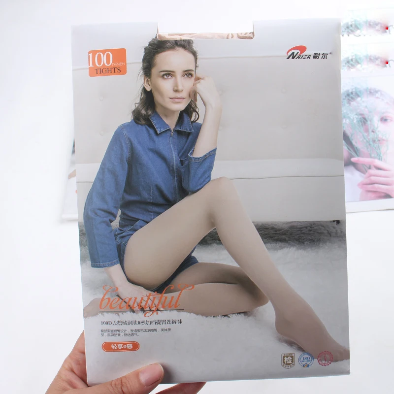 

Бархатные увлажняющие колготки Naier100D, пикантные колготки для подтяжки бедер, с открытыми штанинами, шелковые чулки, Нескользящие леггинсы