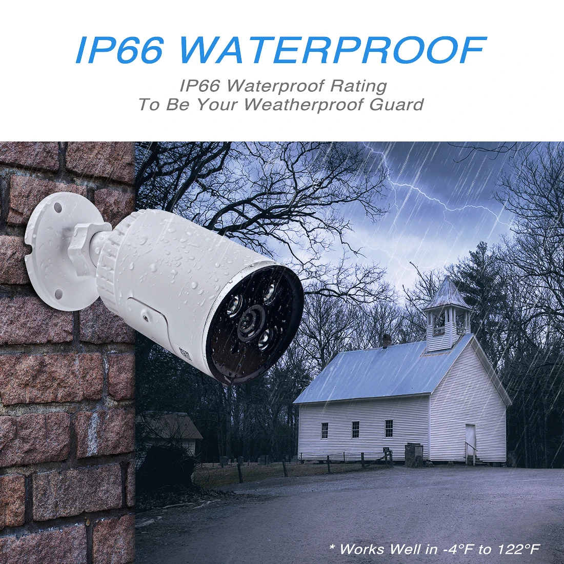 YCC365 1536P камера WiFi 3.0MP Водонепроницаемая цилиндрическая ip наружная Камера