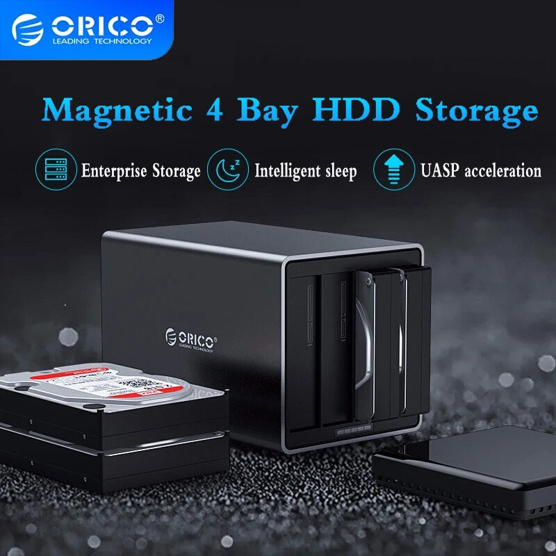 Док-станция ORICO серии NS 4 Bay 3 5 дюйма USB3.0 78 Вт Гбит/ТБ | Электроника