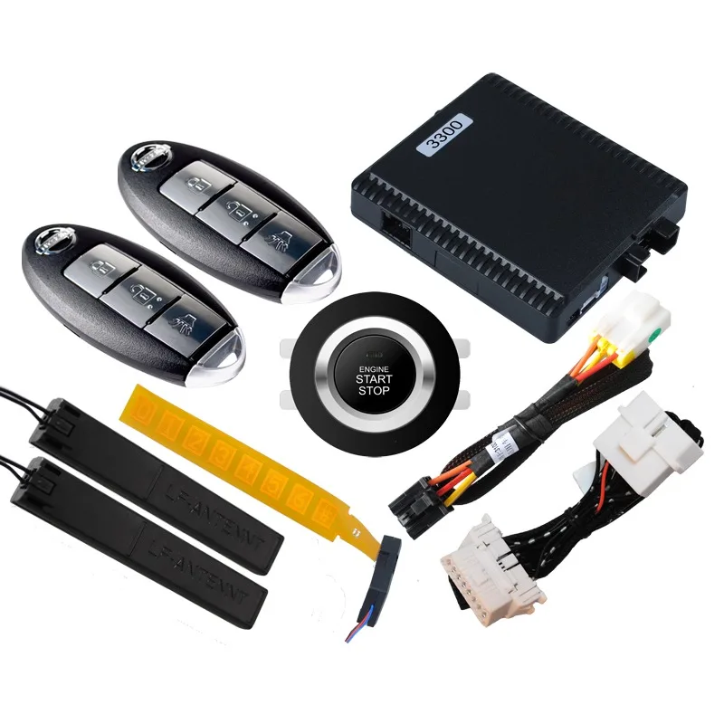 

Hot Sale PKE One Key Start Keyless Entry Universal Remote Original Car Engine Push Starter Car