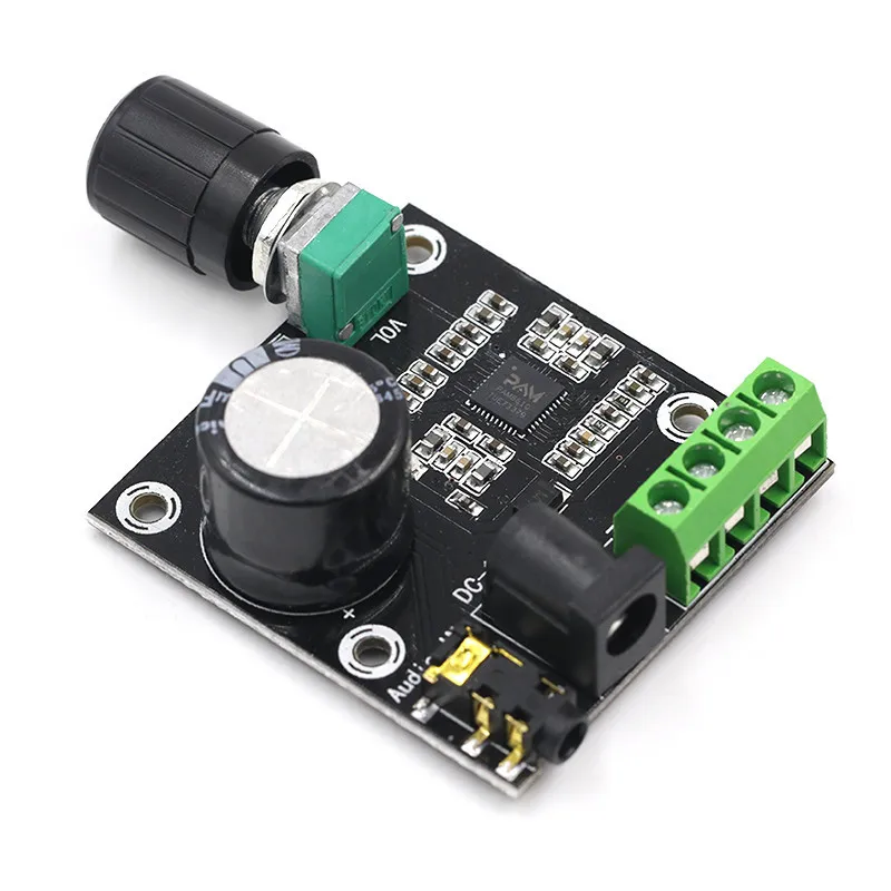 

Super Slim 2 X 15W PAM8610 Class D Digital Dual Power Audio Amplifier Board 12V Audio Volume Control Modulo Amplificador