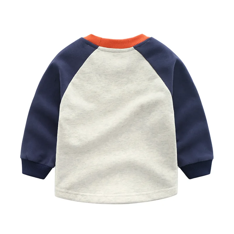 

BBD Toddler T-Shirt Sweater Boys Hot Spring Cotton Cartoon Terry Stitching Long Sleeve Novelty Top Kids Delicate Costume New
