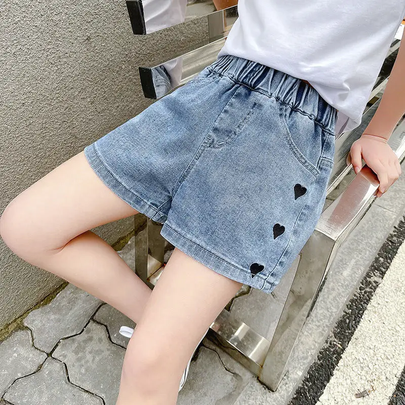 

Girls' Shorts Summer 2021 New Children's Jeans for Girls Clothes for Teenagers High Waist Jeans Clothes for Girls 12 13 14 Years
