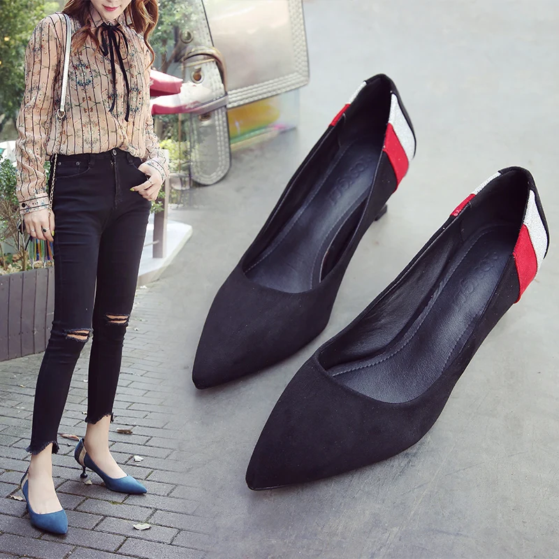 

High Heels Pointed Toe African Woman Shoe Branded Pumps Lace-Up Bling Bling Slip On 2021 Work Dress Professional Shallow Mouth S