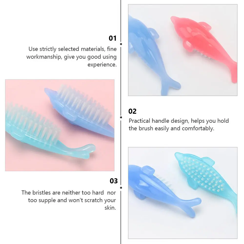 

4Pcs Manicure Brushes Nail Surface Powder Brushes Nail Brushes (Random Color)