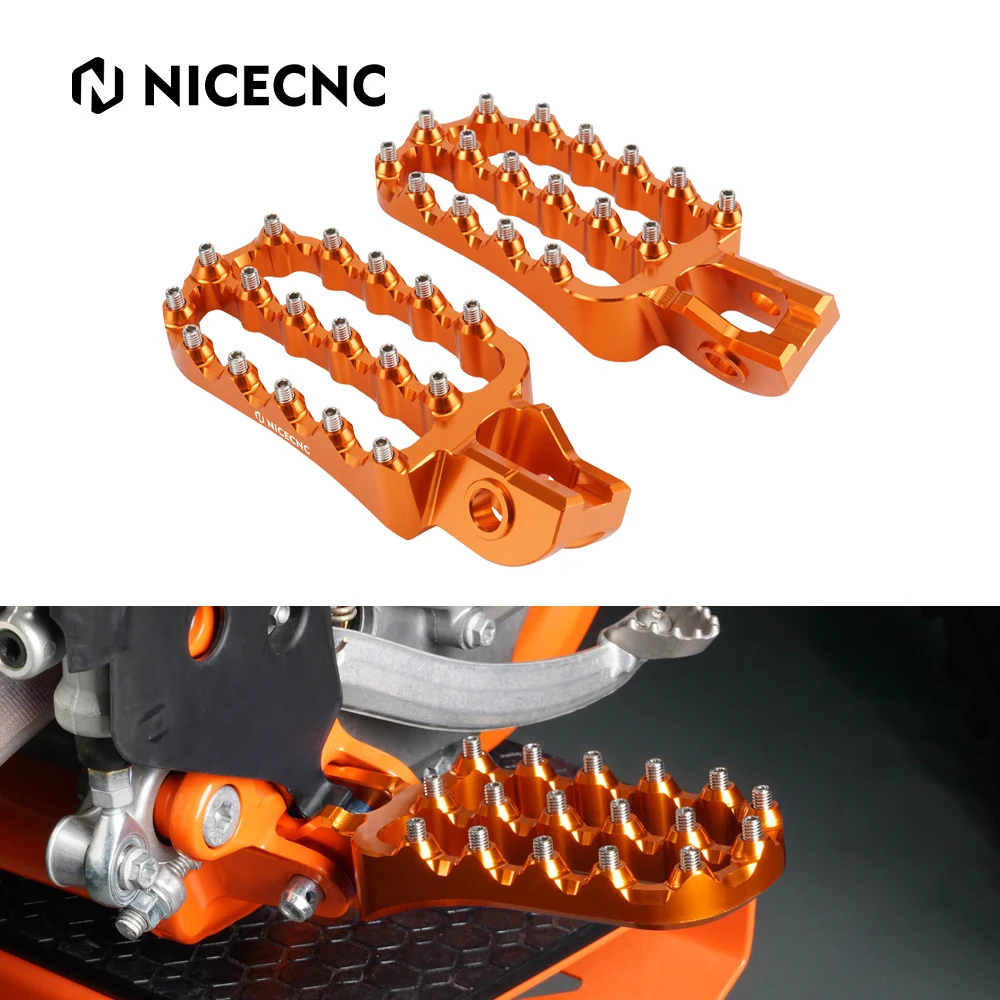 Подножки NICECNC колышки для ног KTM 125 150 200 250 300 350 400 450 500 XC XCF SX SXF EXC EXCF EXC300 EXC250 17-22 |