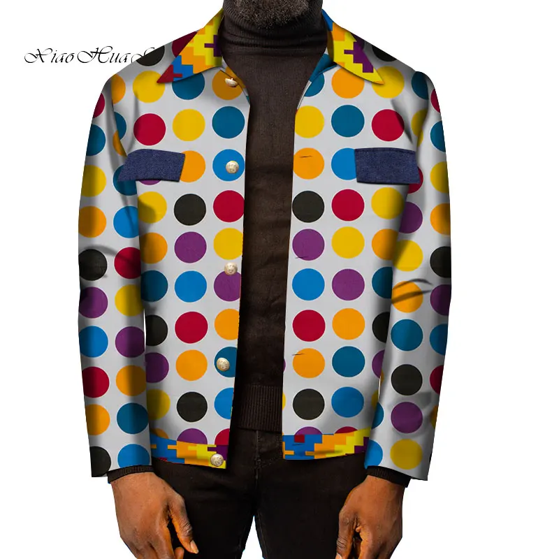 Мужское Африканское пальто африканская одежда с принтом куртка бомбер верхняя