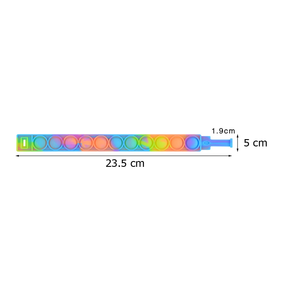 

Silicone Push Bubble Wristband Sensory Toy Anti-stress Relaxing Toy Bracelet Autism Toys Stress Relieve Special Needs Concentrat