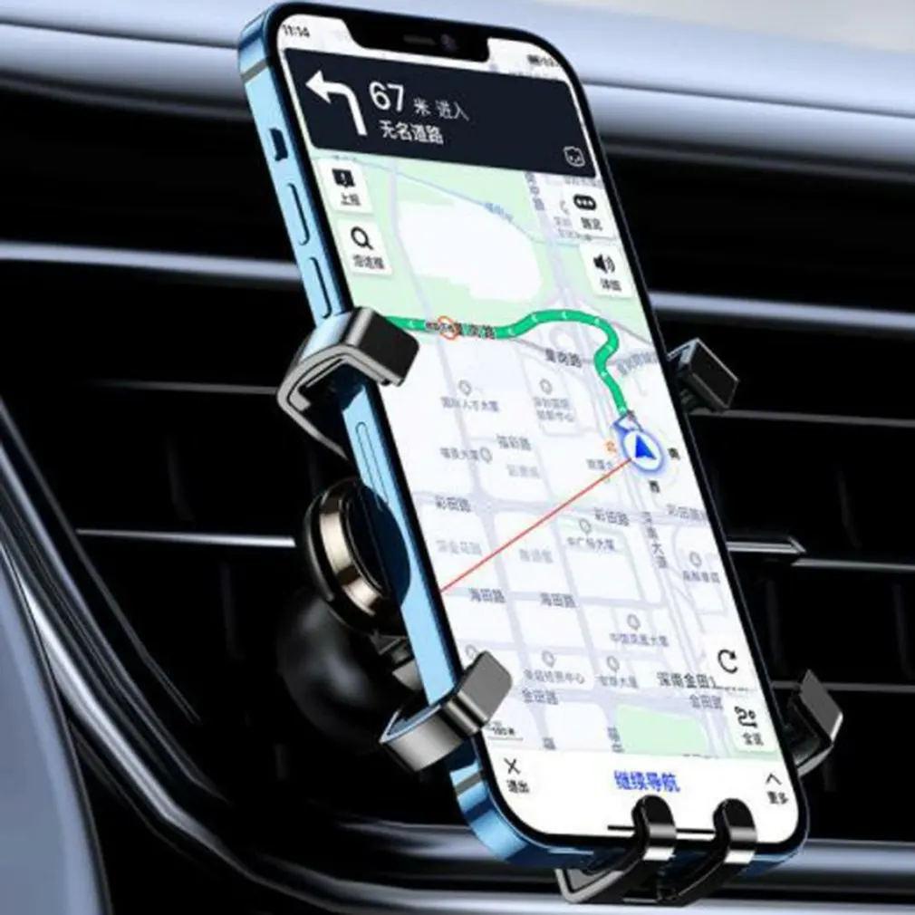 

Mini Air Outlet Mobile Phone Holder Car Creative Gift Customize A Car Navigation Gravity Holder Support Frame