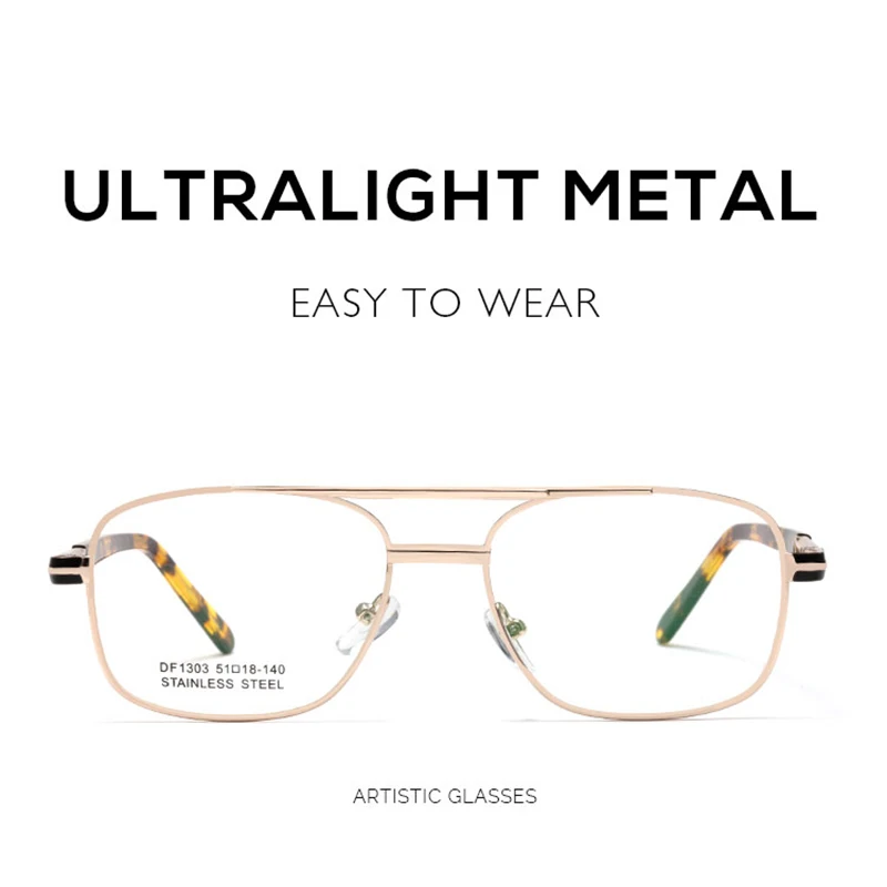 Винтажная оправа для очков с двумя мостами мужские очки по рецепту оптические