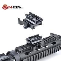 wadsn picatinny rail flashlight mount tactical metal base red dot 45%c2%b0 deviation height rail qd mount 3 slot airsoft accessories
