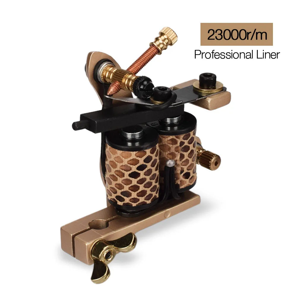 Manooby Перманентная тату машина профессиональная литьевая железная 10 обертывания