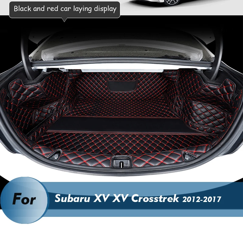 

Only bottom mat Custom Leather Car Trunk Mats For Subaru XV XV Crosstrek 2012-2017 Rear Trunk Floor Mat Tray