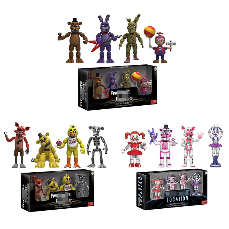 Пять ночей у Фредди брелок игрушки FNAF фигурки 5 см аниме ПВХ Слепой Мешок для
