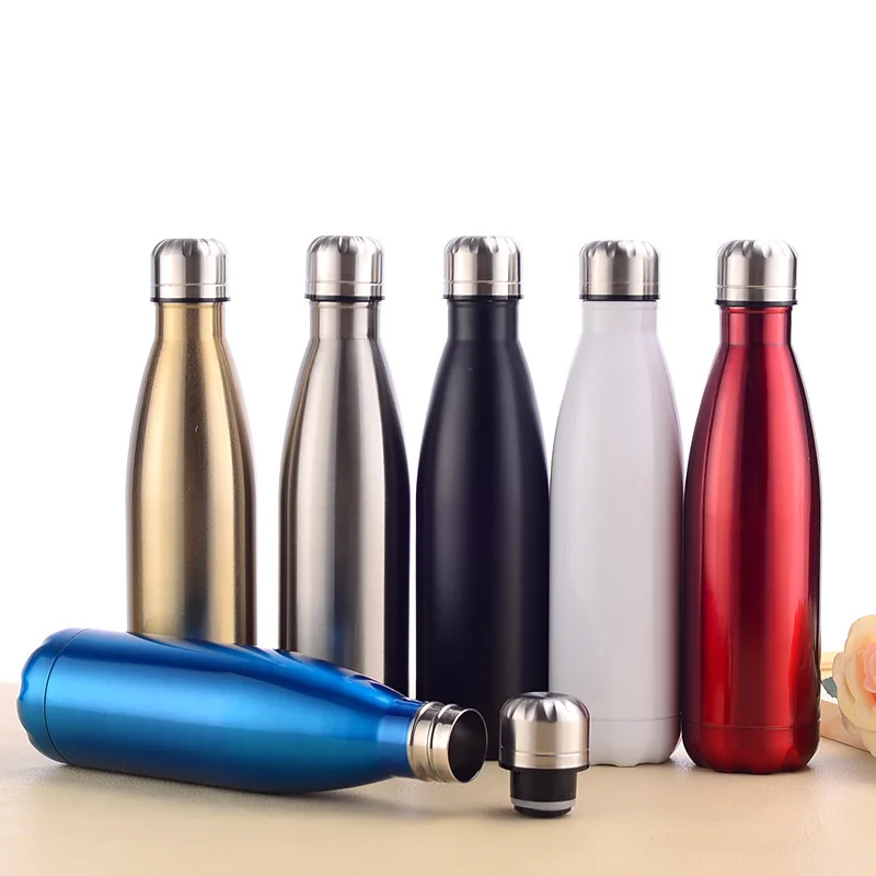 

Explosive Stainless Steel Cola Bottle Outdoor Double Vacuum 304 Stainless Steel Vacuum Flask Sports Water Cup Travel Pot