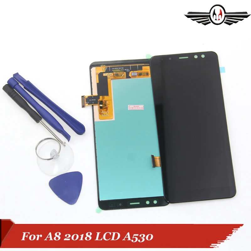 Для Samsung A8 lcd A530 2018 сенсорный экран дигитайзер сборка A530f A530N Запасные Запчасти для