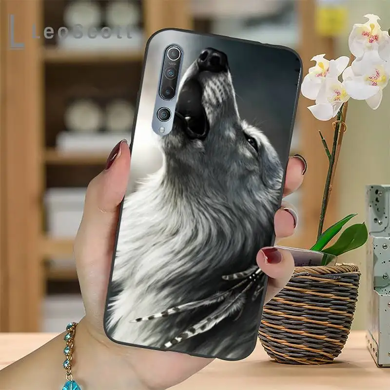 

angry Animal wolf Face Phone Case For Xiaomi mi Redmi note 7 8t 9 9t 9s 8 10 10t 11 pro lite K20 max 3