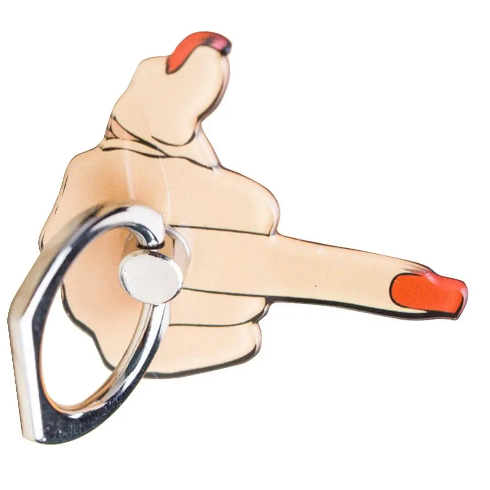 Забавное кольцо на средний палец вверх вращающийся держатель-подставка для