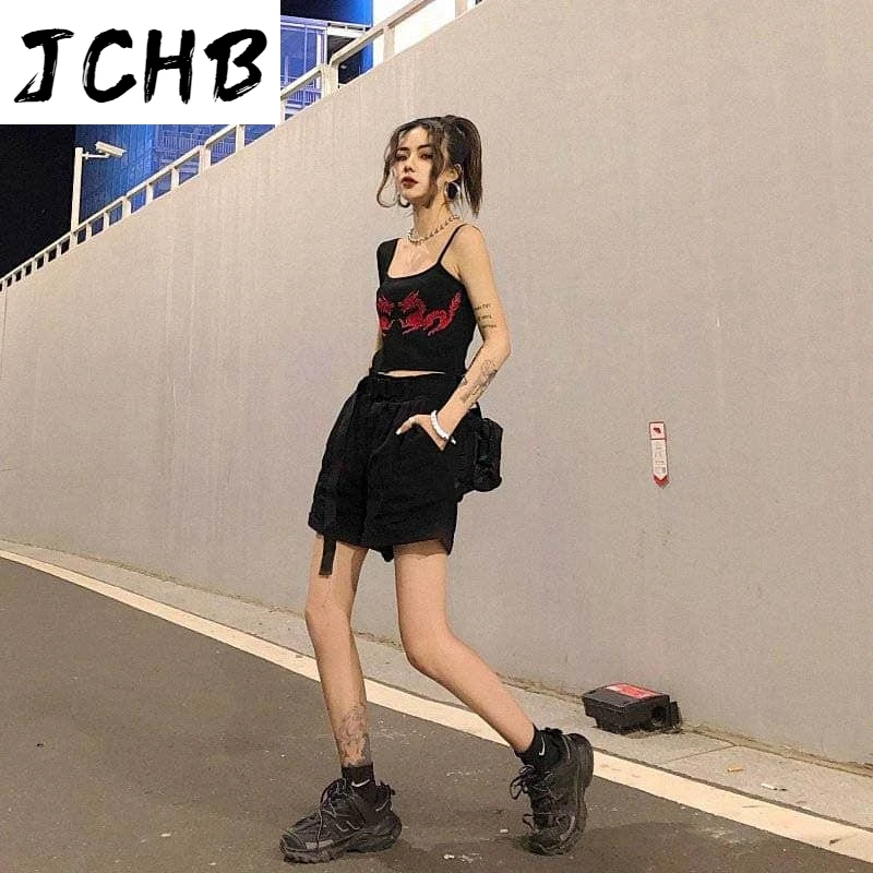 

2021 Ladies Fashion Loose High Waist Wide Leg Five Points Trousers