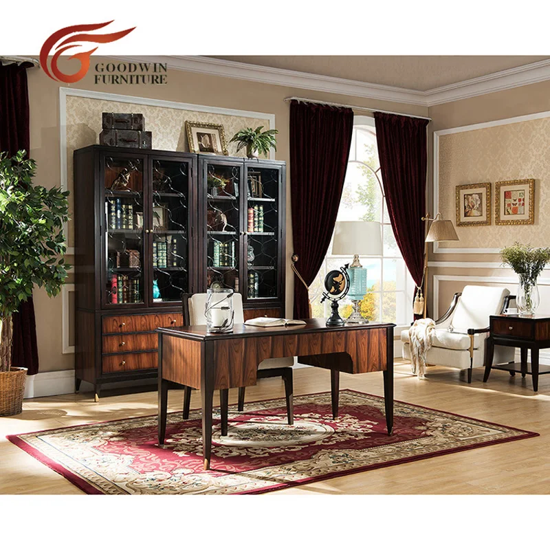 

Деревянный роскошный классный стол Liriodendron, стол и стул, роскошный офисный стол, стол класса люкс WA509