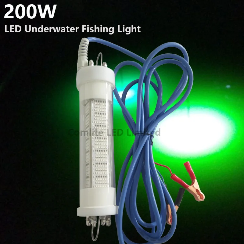 588 шт. светодиодный s 200 Вт 5 м кабель переменного тока 12V 24V подводный для рыбы лампа