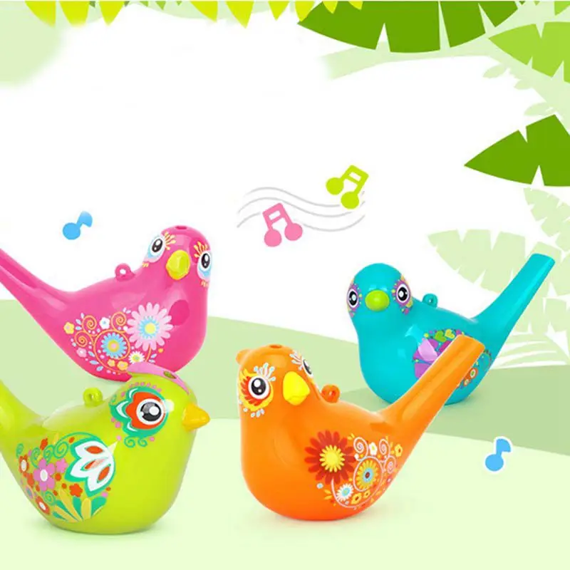 Цветной рисунок свисток для воды и птиц Bathtime музыкальная игрушка детей раннего