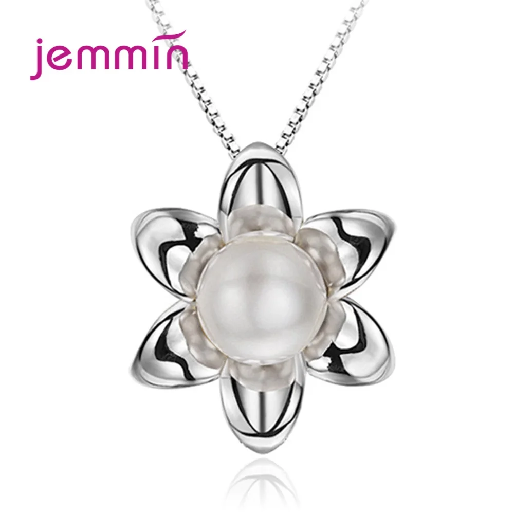 Быстрая отправка чистое серебро 925 пробы арахис/цветок/сердце ожерелья с кулоном
