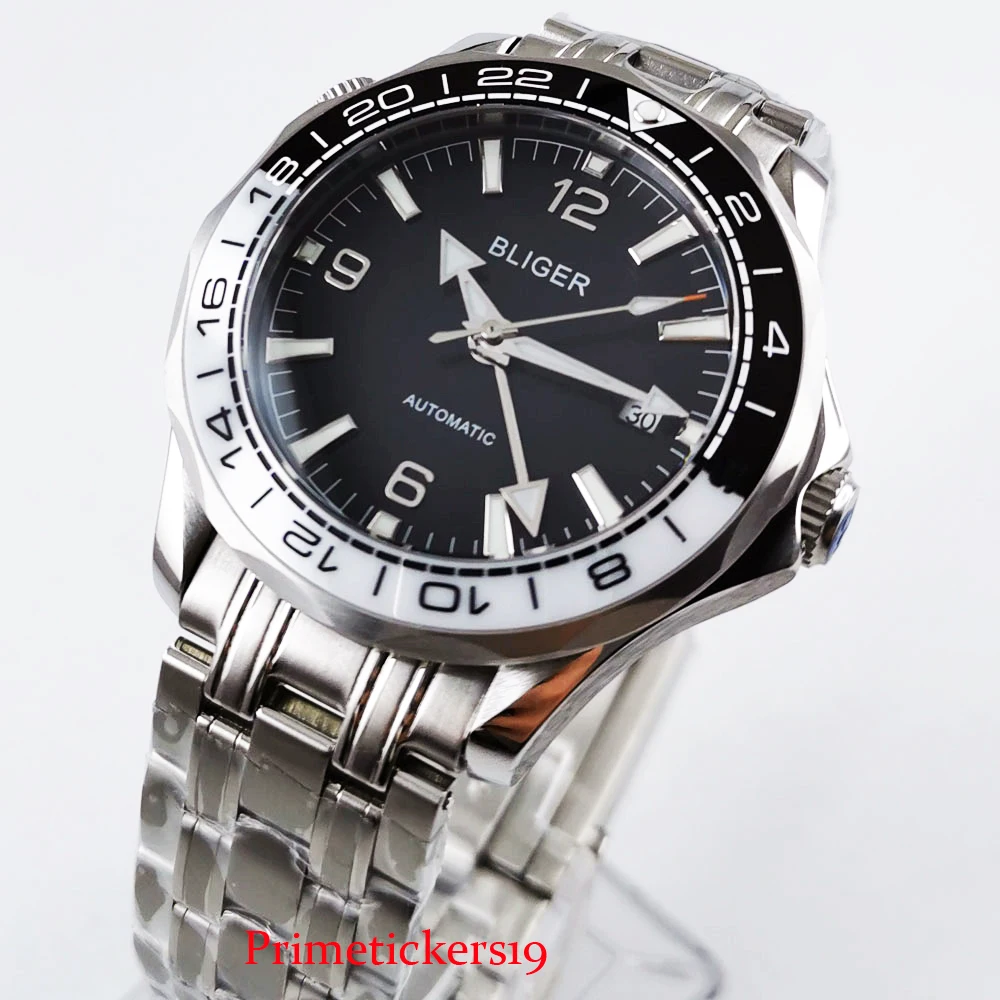 

Мужские часы BLIGER 41 мм с сапфировым стеклом и индикатором даты