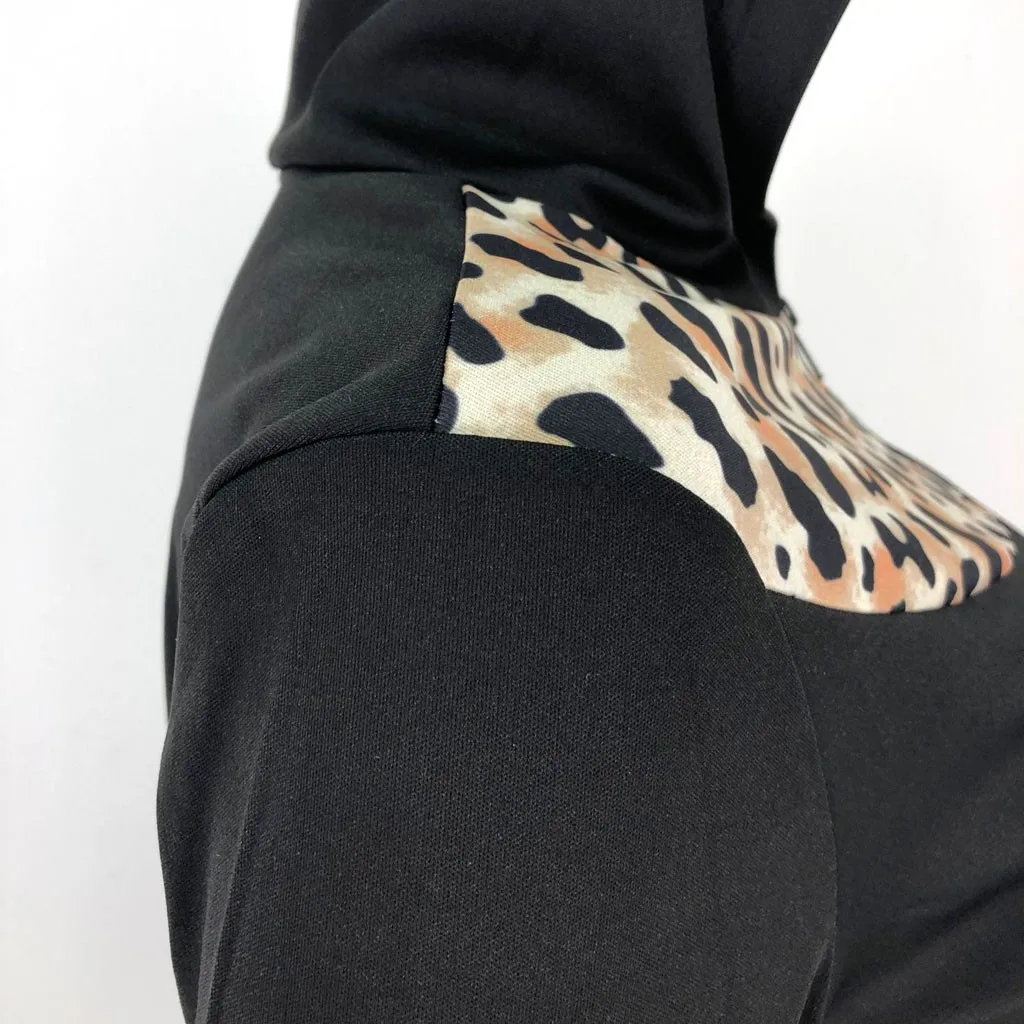 

Womail Tracksuit Women fashion Long Sleeve 2 Piece Tracksuit Multi-Color Leopard Stitching Print Set Pant slim fitness Sport Set