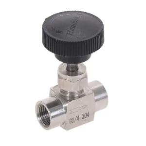 Игольчатый клапан из нержавеющей стали S304, трубка OD 18 ''14'' 12 '', внутренняя резьба для воды, газа, масла